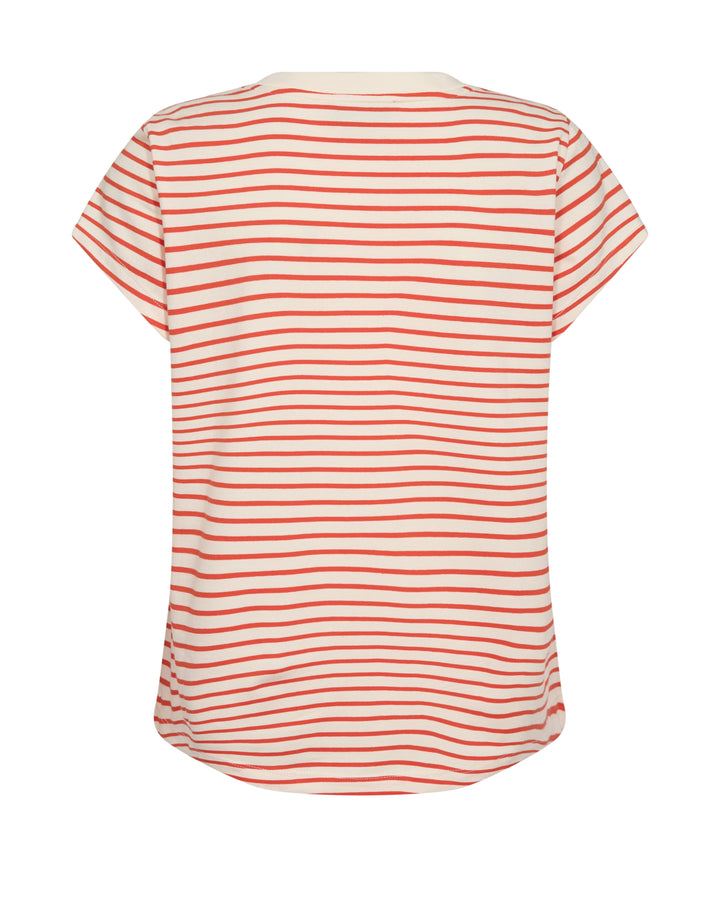 MMKala V-SS Stripe Tee Spicy Orange Bild 2