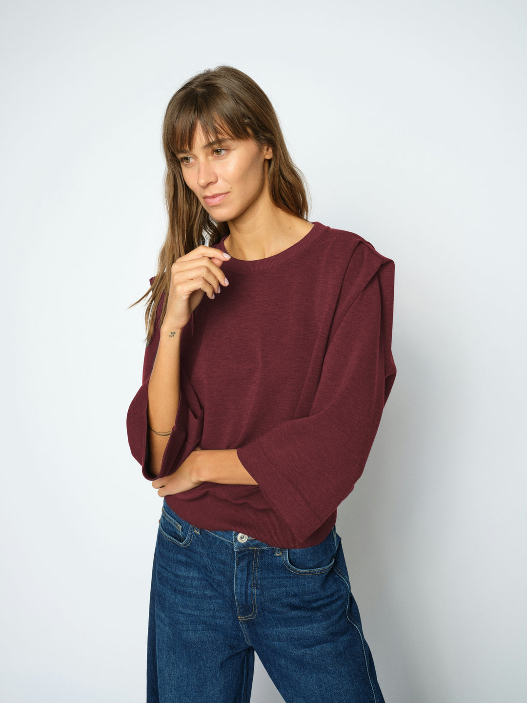 MMMae O-3/4 Sleeve Sweatshirt Port Royale Bild 2