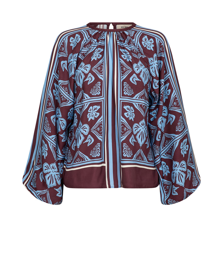 MMMilkey Linocut Blouse Port Royale Bild 1