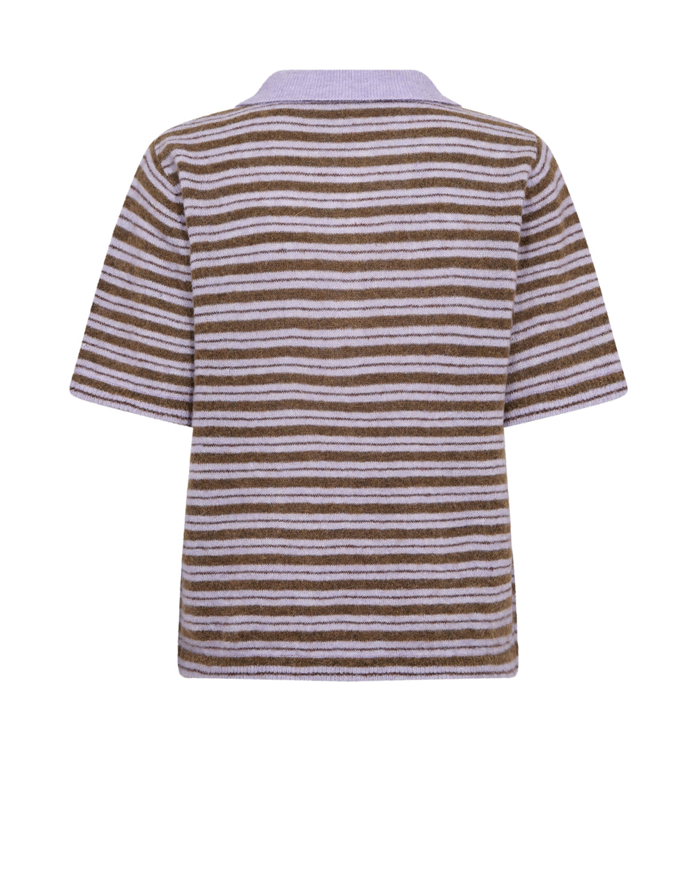 MMMilvi SS Stripe Polo knit Violet Tulip Bild 2