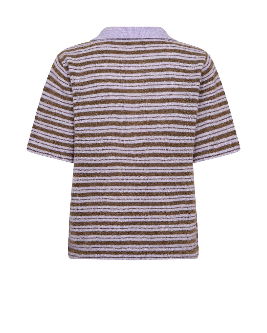 MMMilvi SS Stripe Polo knit Violet Tulip Bild 2