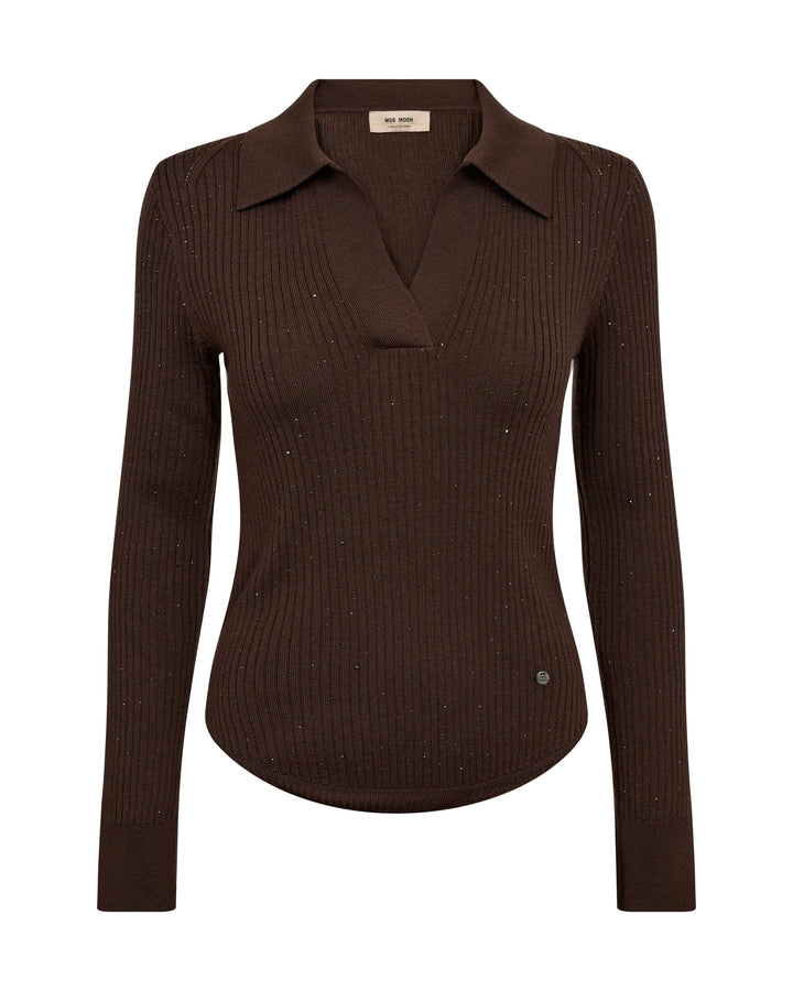 MMRonika Wool Knit Polo Bracken Bild 1