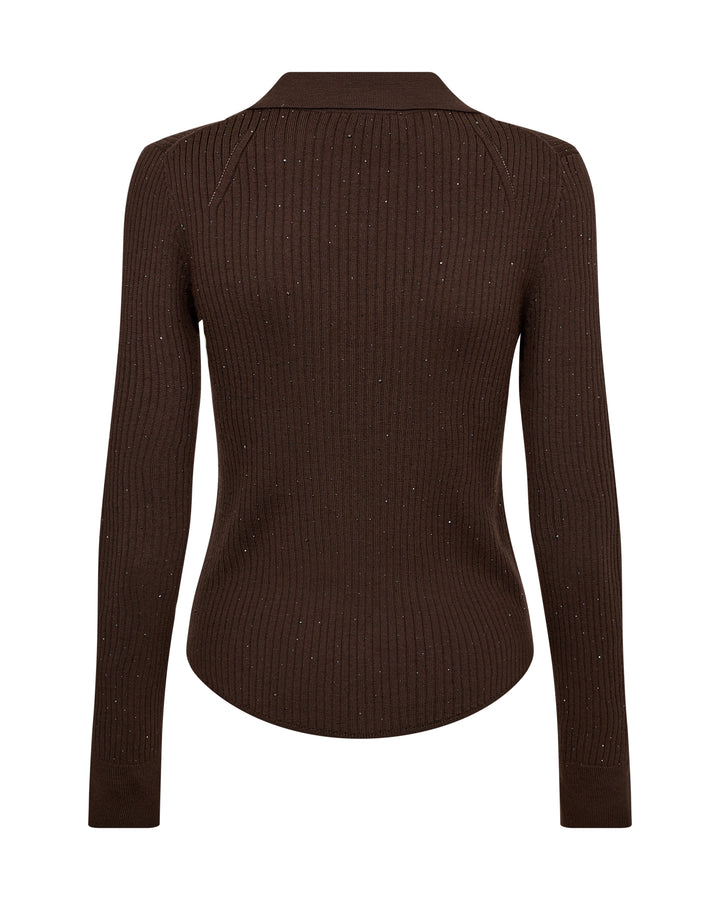 MMRonika Wool Knit Polo Bracken Bild 2
