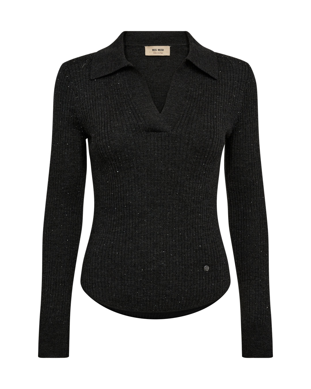 MMRonika Wool Knit Polo Phantom Bild 1