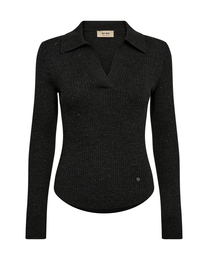 MMRonika Wool Knit Polo Phantom Bild 1
