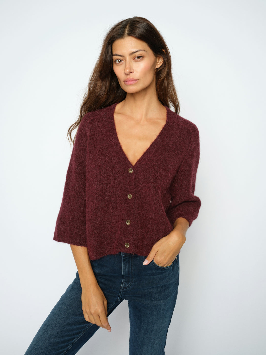 MMThora Lizet Knit Cardigan Cabernet Bild 3