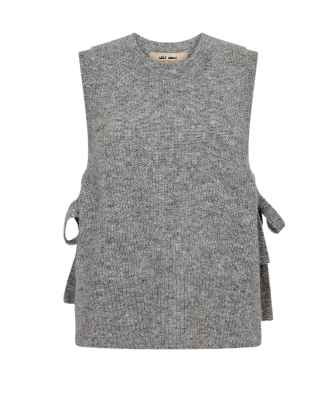 MMThora Tie Knit Vest Grey Melange Bild 1