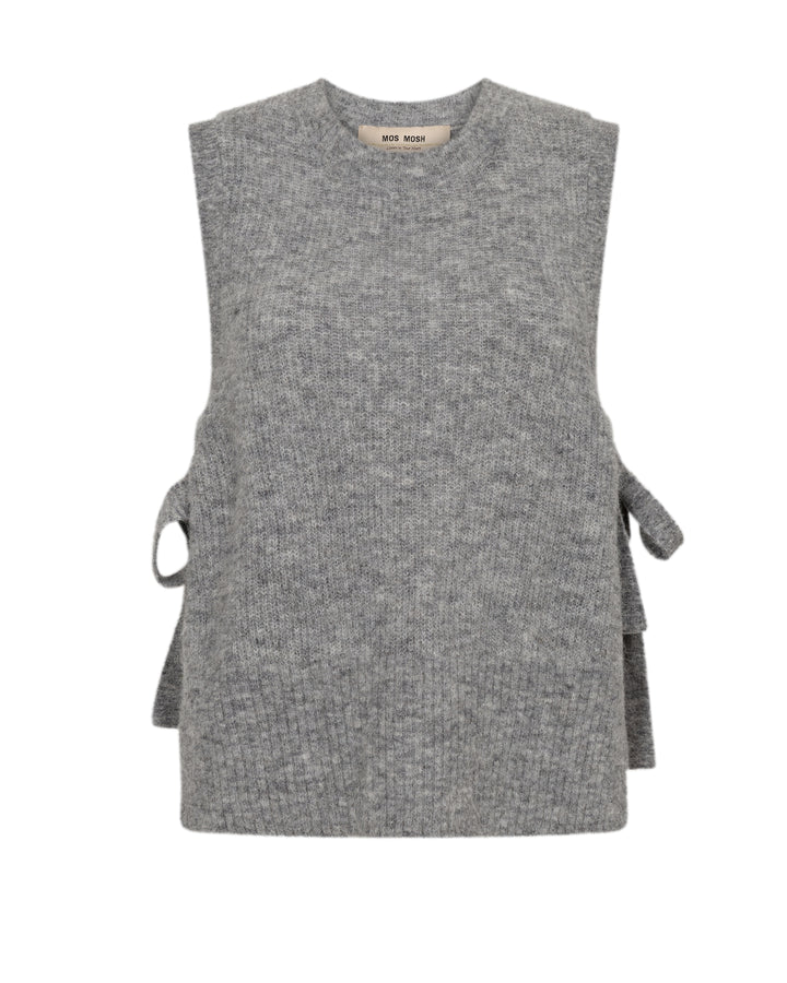 MMThora Tie Knit Vest Grey Melange Bild 1