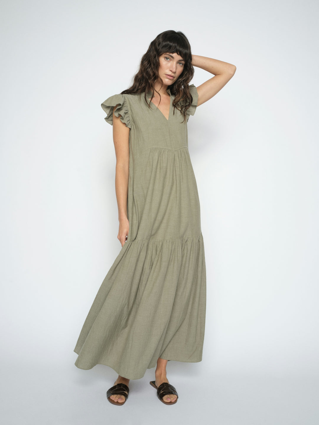 MMWaldy Izha Dress Burnt Olive Bild 3