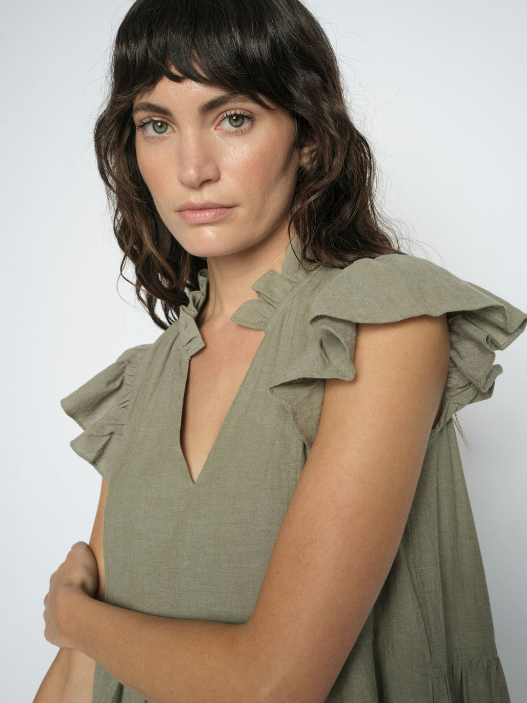 MMWaldy Izha Dress Burnt Olive Bild 4