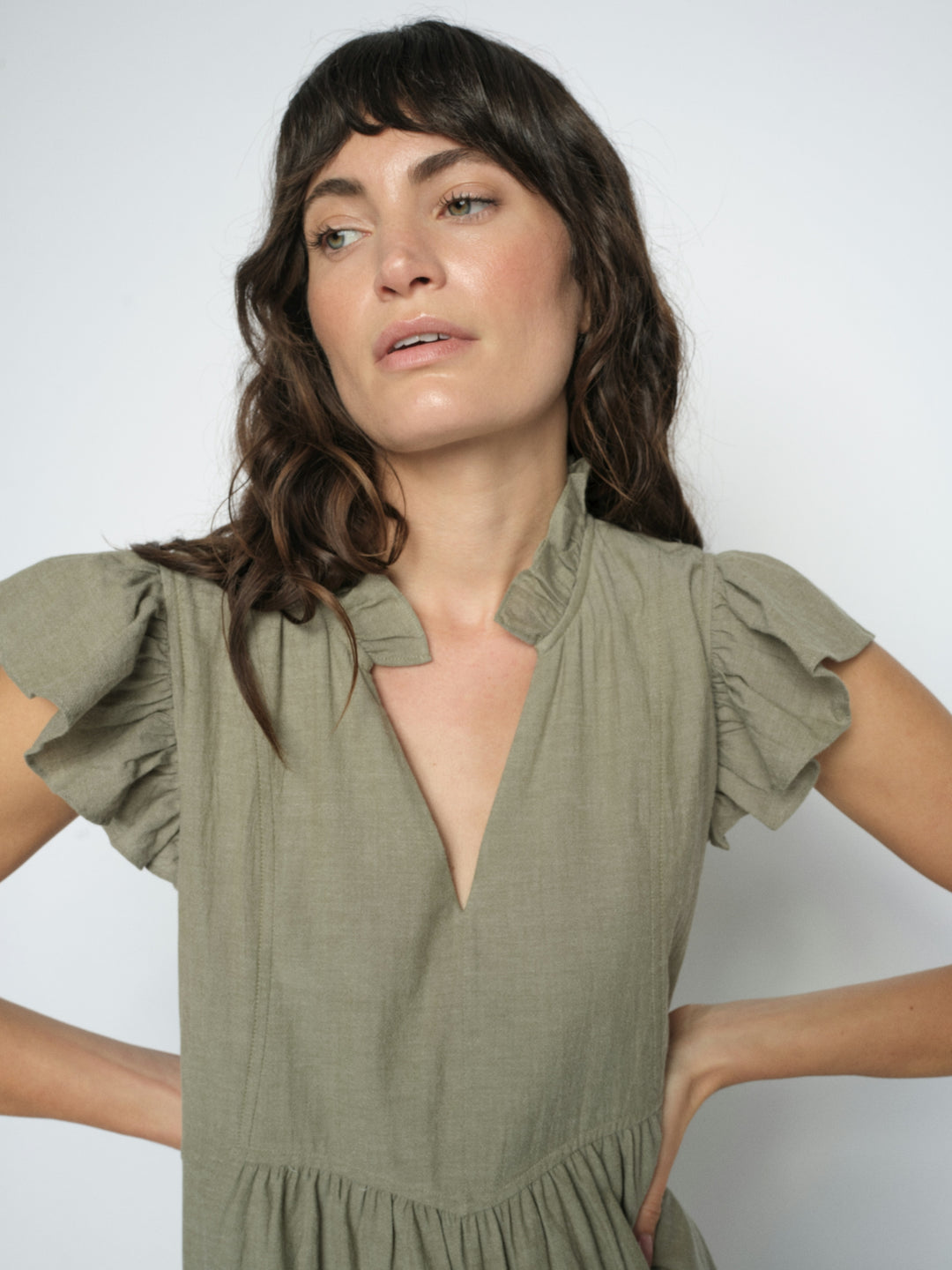 MMWaldy Izha Dress Burnt Olive Bild 5