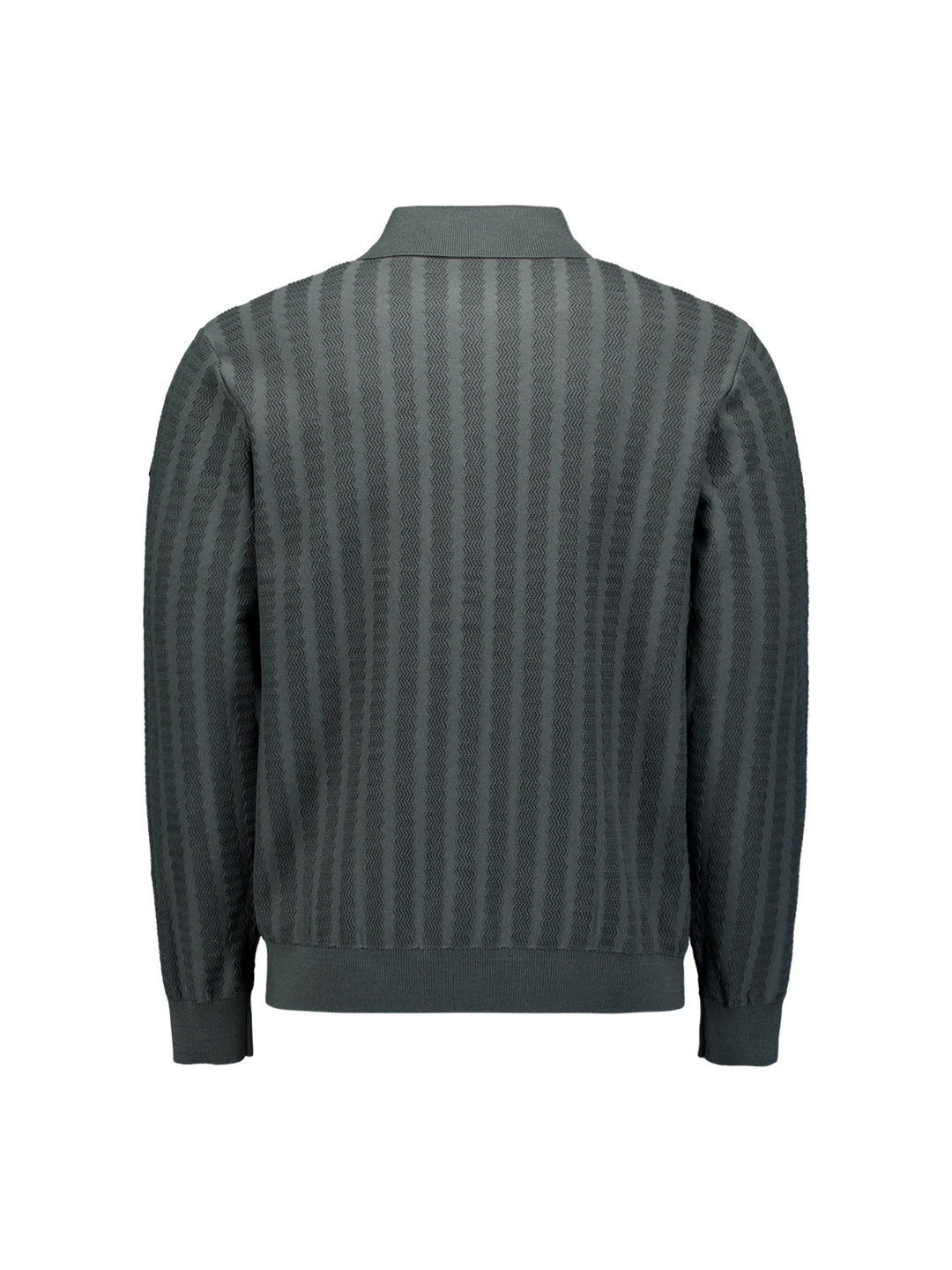 Cardigan Full Button Polo Jacquard, Dark Steel 124 Bild 6