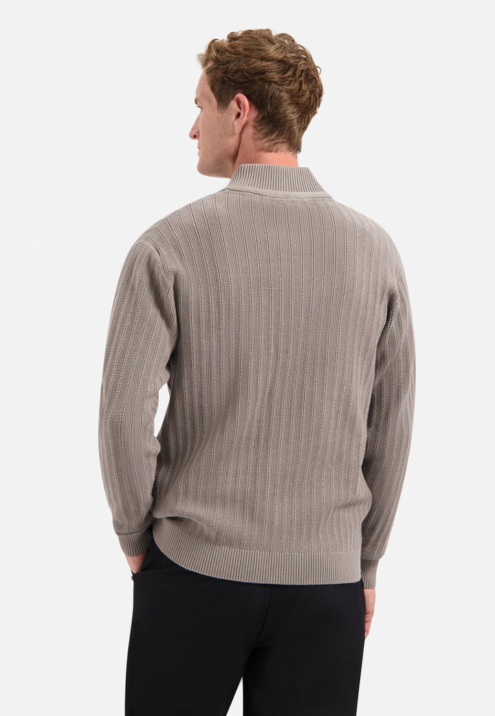 Cardigan Full Zip Relief, Clay 018 Bild 2