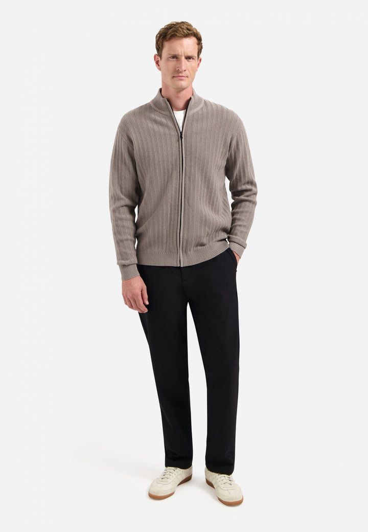 Cardigan Full Zip Relief, Clay 018 Bild 3