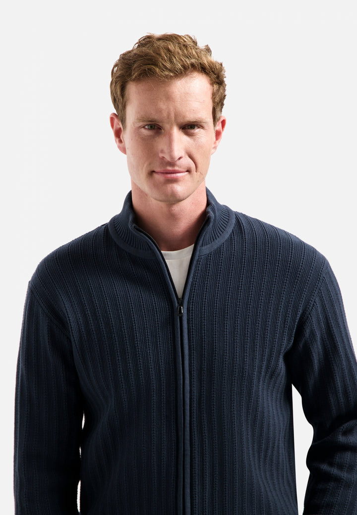 Cardigan Full Zip Relief, Night 078 Bild 4
