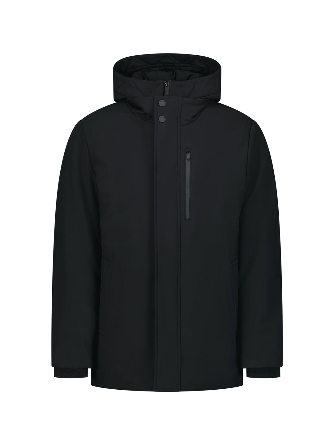 Jacket Hooded Softshell, Black 020 Bild 5