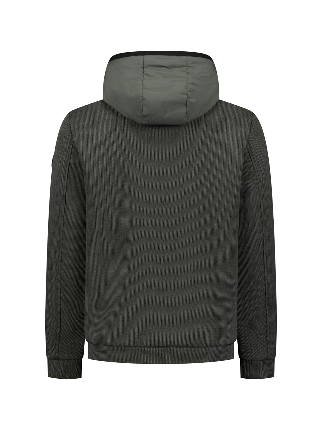 Jacket Short Fit Sealed Hooded Knitted Mix, Army 053 Bild 7