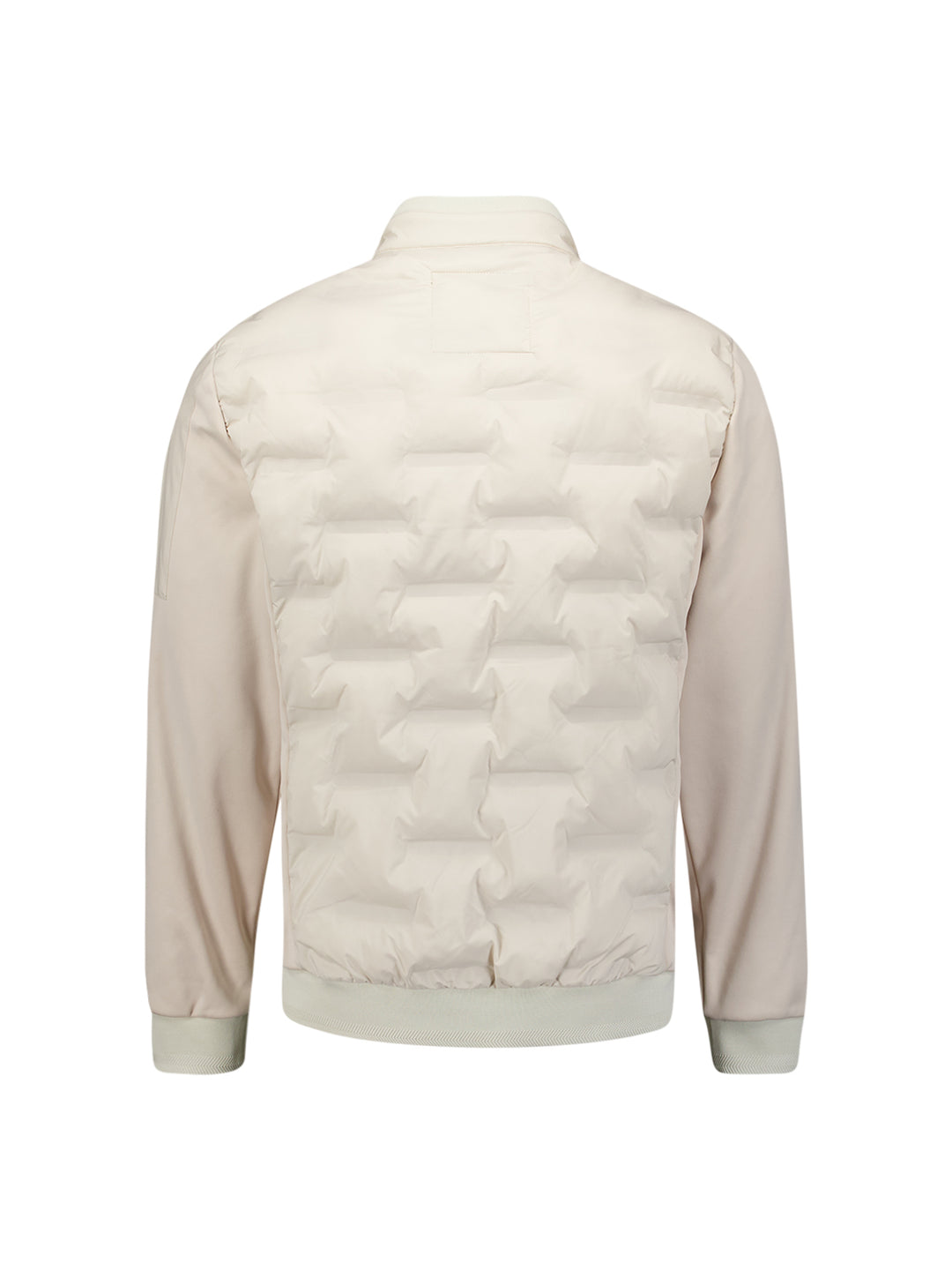 Jacket Short Fit Sealed Knitted Mix, Stone 014 Bild 6