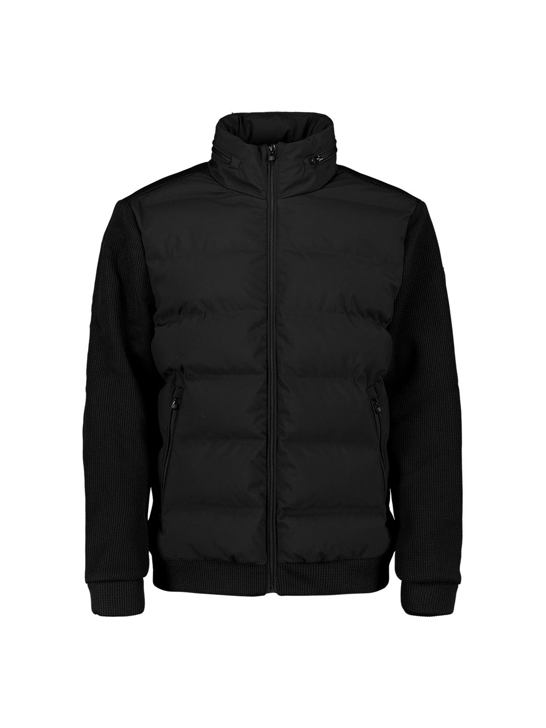 Jacket Short Fit Sealed Knitted Mix, Black 020 Bild 1