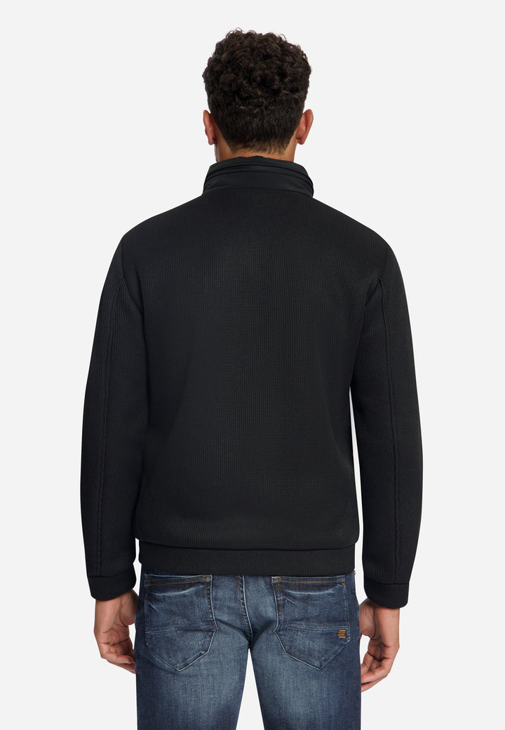 Jacket Short Fit Sealed Knitted Mix, Black 020 Bild 2