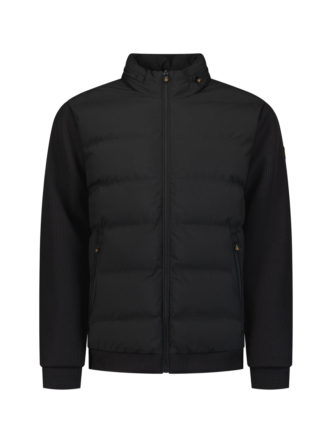 Jacket Short Fit Sealed Knitted Mix, Black 020 Bild 5