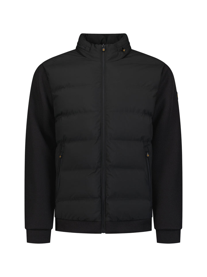 Jacket Short Fit Sealed Knitted Mix, Black 020 Bild 5