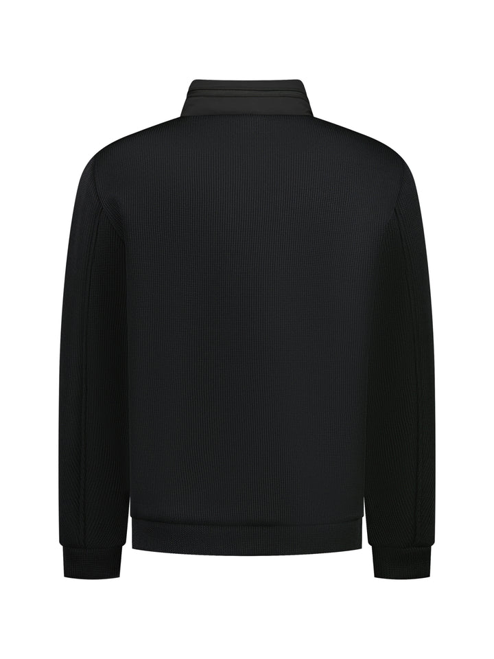 Jacket Short Fit Sealed Knitted Mix, Black 020 Bild 6