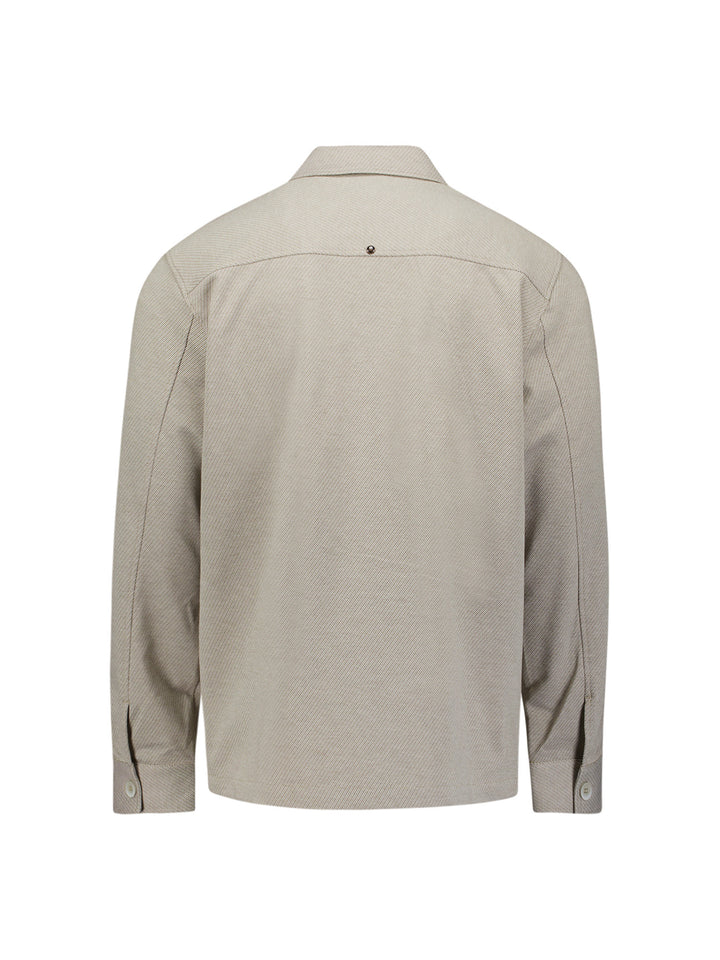 Overshirt Full Button Melange Twill Effect, Light Brown 041 Bild 6