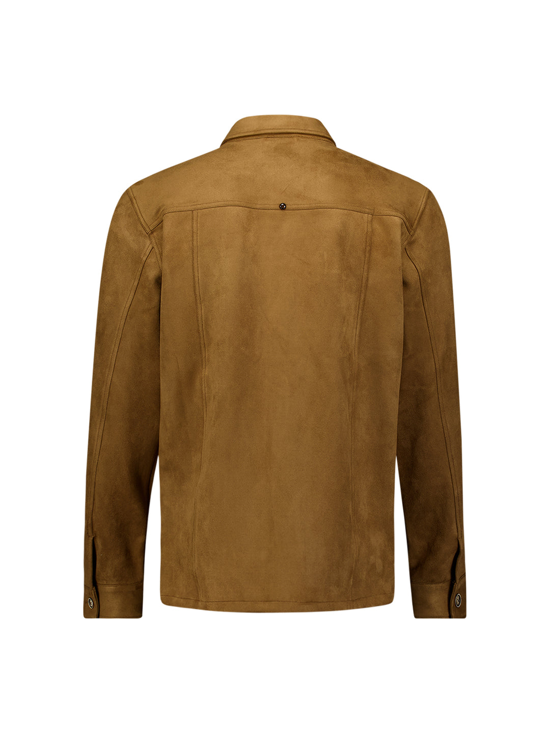 Overshirt Full Button Suede, Caramel 048 Bild 6
