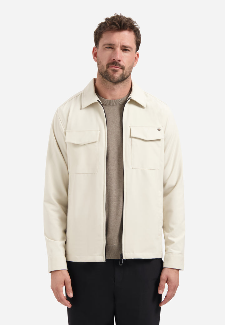 Overshirt Full Zipper Stretch Sedoc, Stone 014 Bild 1