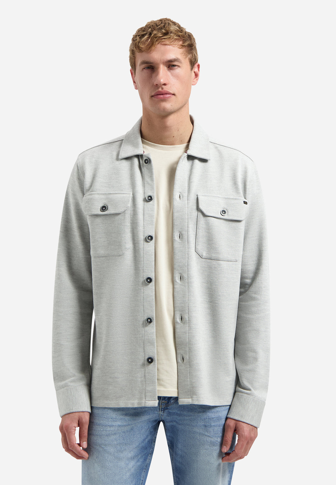 Overshirt Jersey Twill, Grey Melange 102 Bild 1