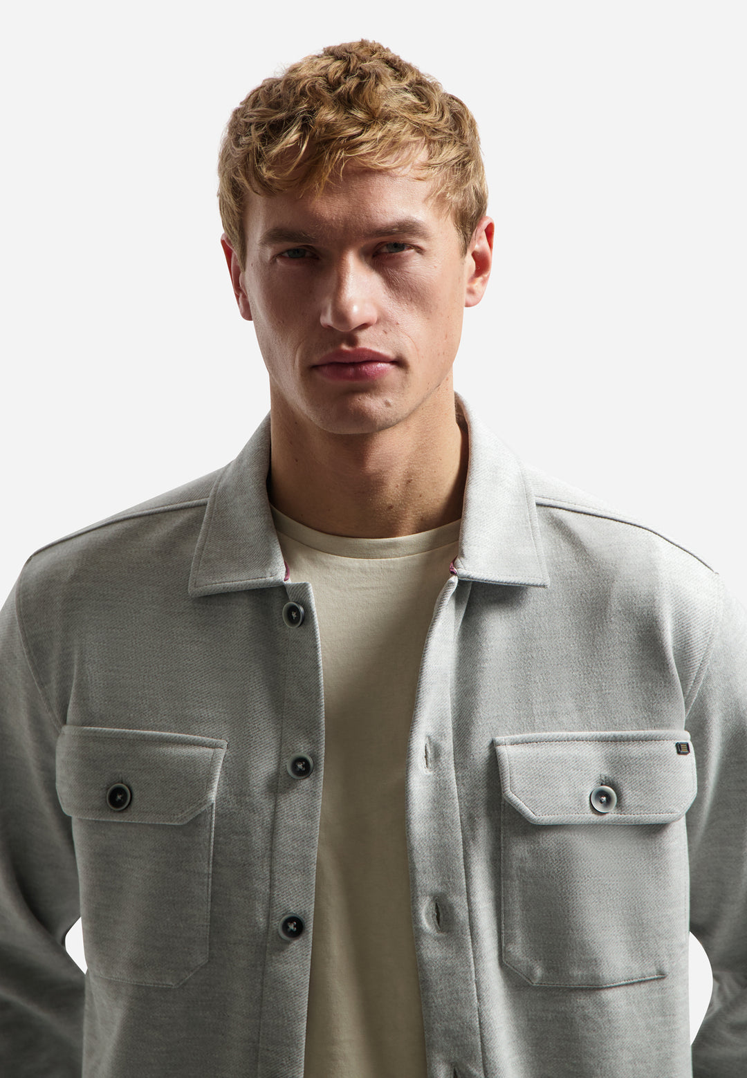 Overshirt Jersey Twill, Grey Melange 102 Bild 4