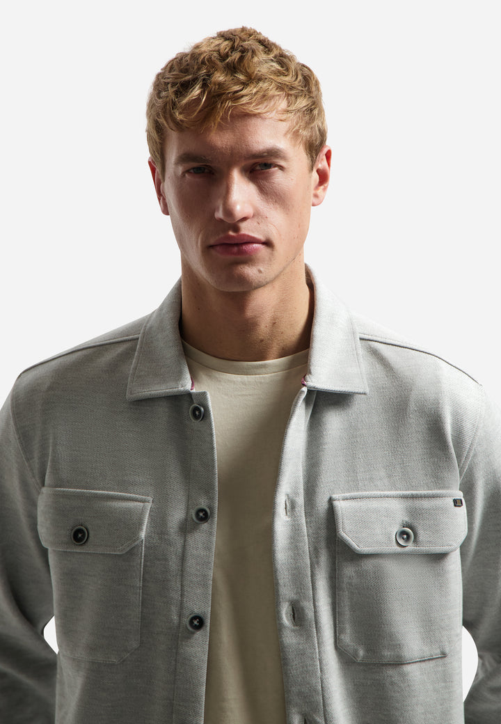 Overshirt Jersey Twill, Grey Melange 102 Bild 4