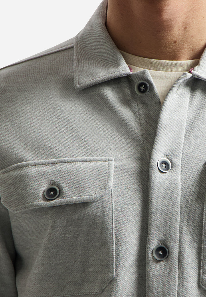 Overshirt Jersey Twill, Grey Melange 102 Bild 6