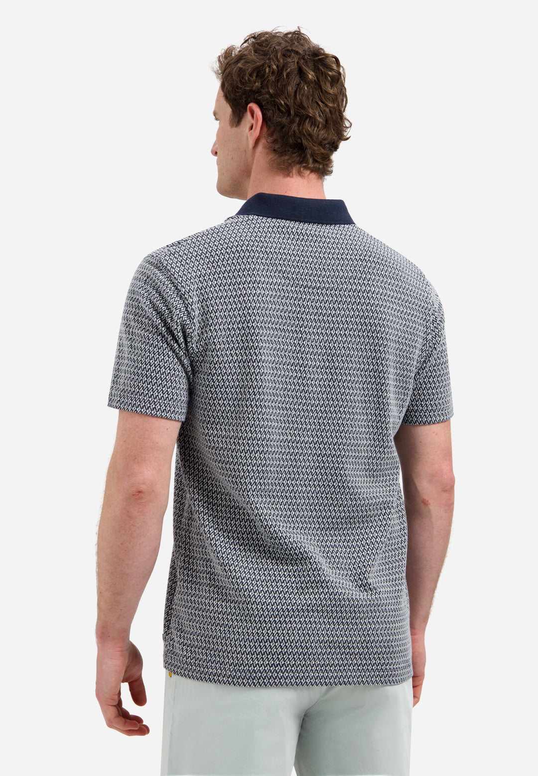 Polo Short Sleeve Jacquard, Night 078 Bild 2