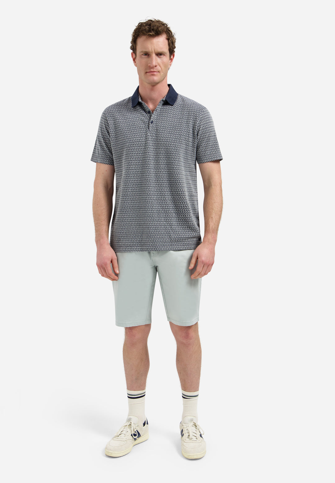 Polo Short Sleeve Jacquard, Night 078 Bild 3