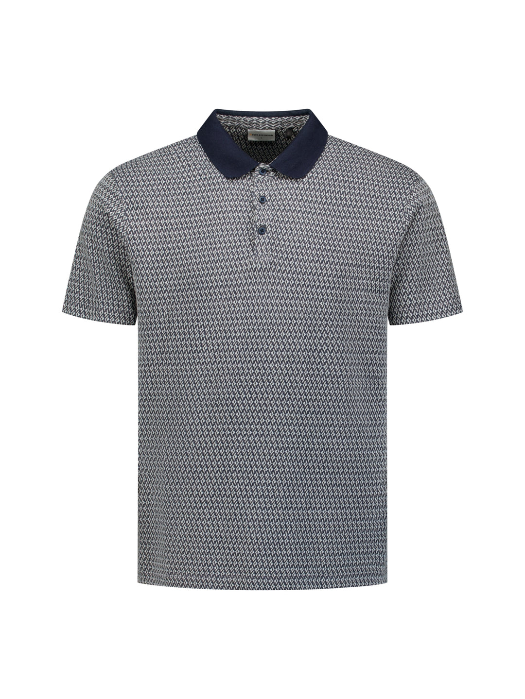 Polo Short Sleeve Jacquard, Night 078 Bild 5