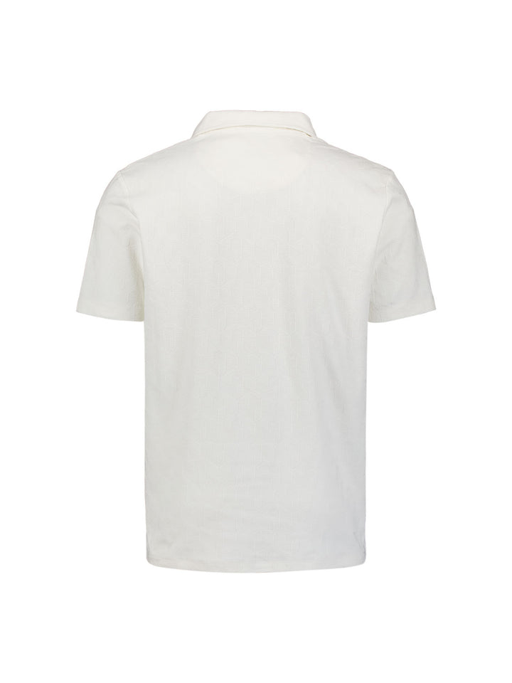 Polo Short Sleeve Jacquard, White 010 Bild 6