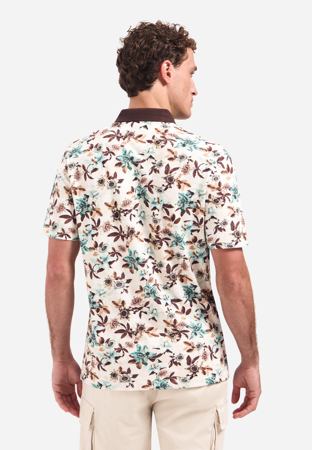 Polo Short Sleeve Printed, Seablue 039 Bild 2