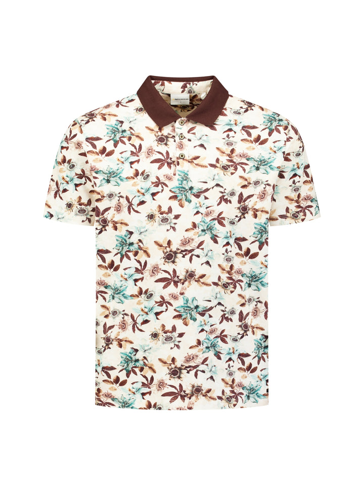 Polo Short Sleeve Printed, Seablue 039 Bild 5