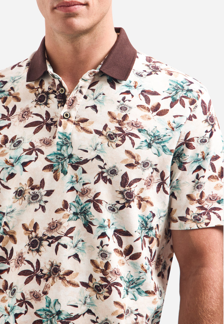 Polo Short Sleeve Printed, Seablue 039 Bild 7