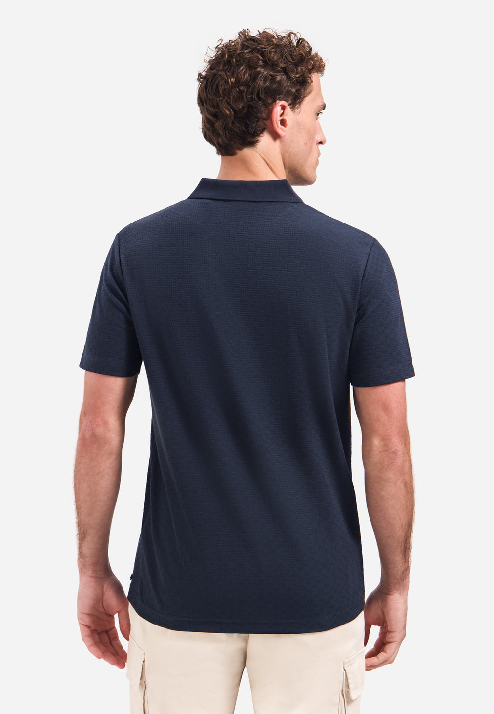 Polo Short Sleeve Structure, Night 078 Bild 2
