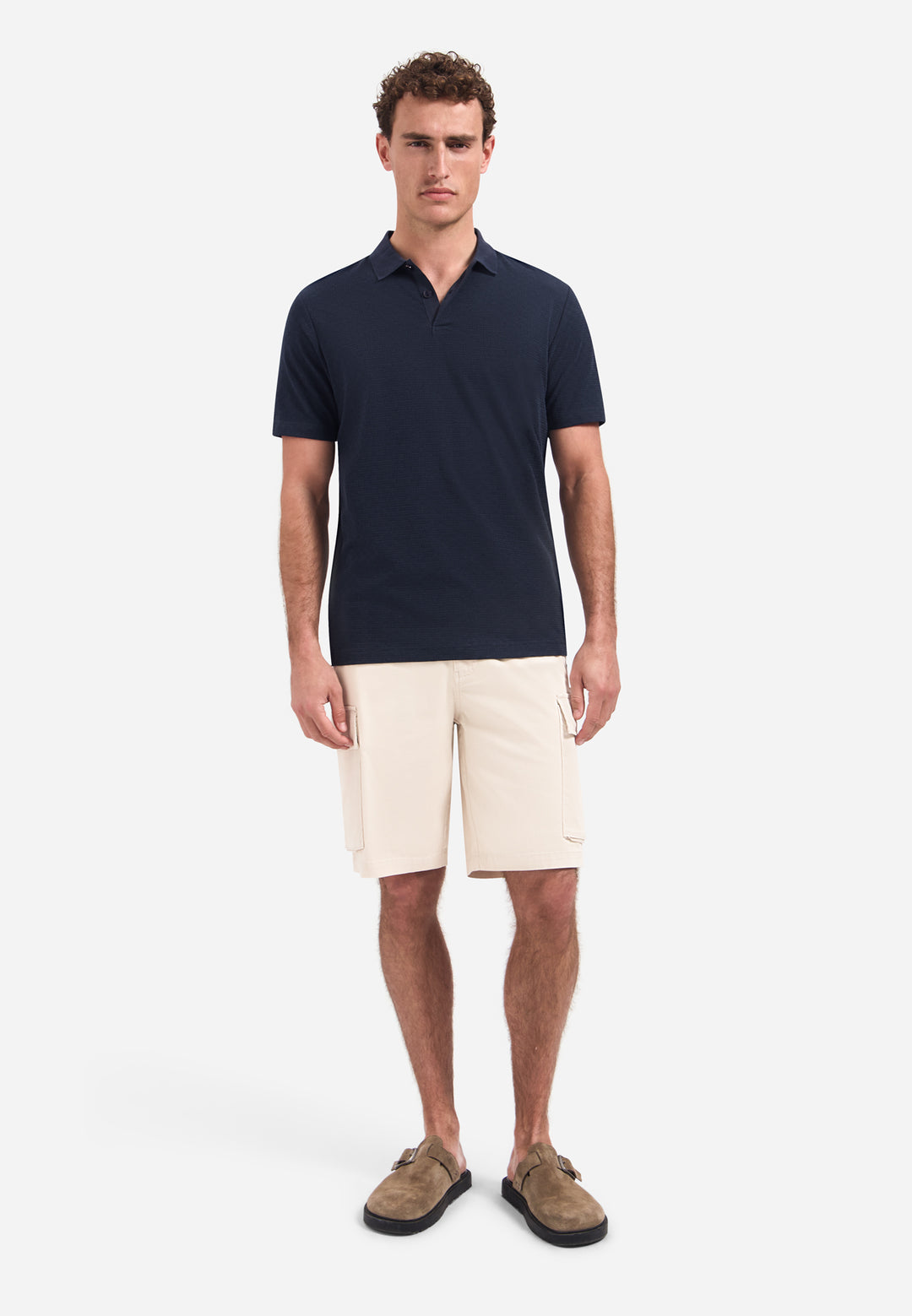 Polo Short Sleeve Structure, Night 078 Bild 3
