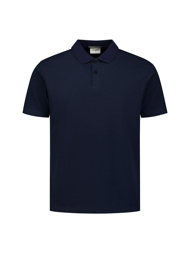 Polo Short Sleeve Structure, Night 078 Bild 5