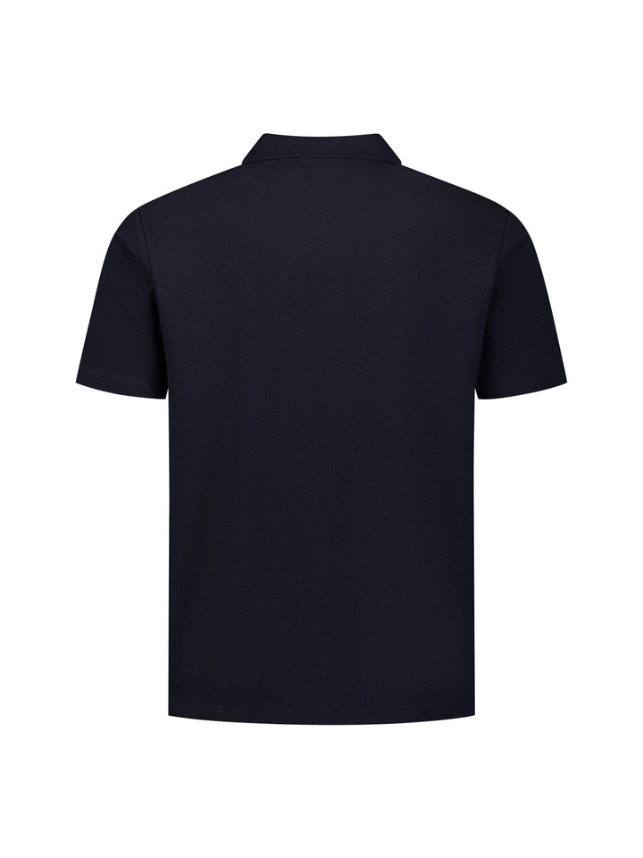 Polo Short Sleeve Structure, Night 078 Bild 6