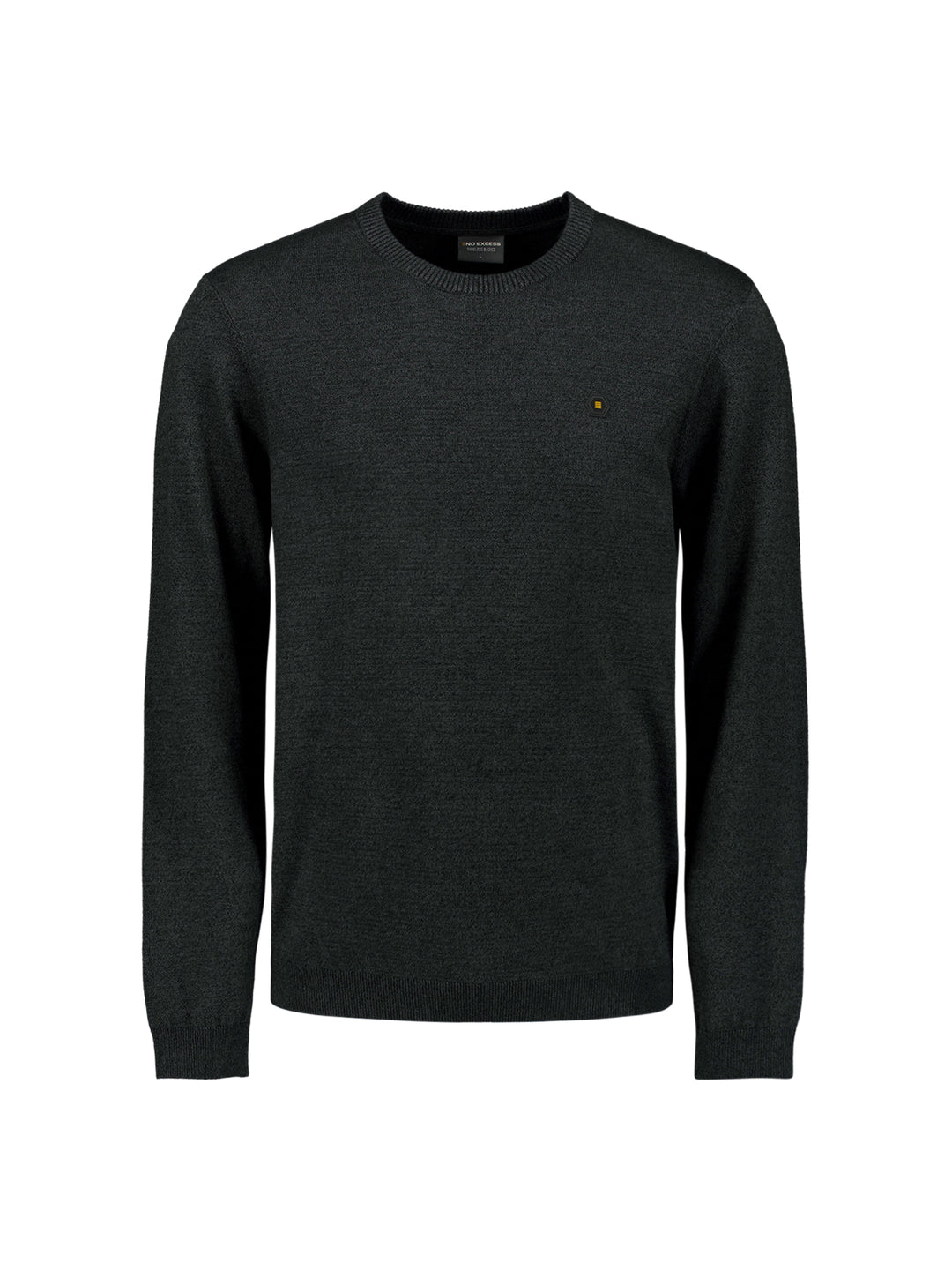 Pullover Crewneck 2 Coloured Melange, Dark Grey 023 Bild 5