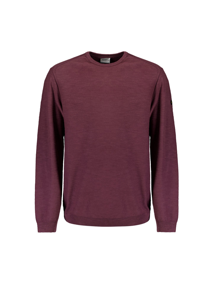 Pullover Crewneck Garment Dyed + Stone Washed, Dark Wine 164 Bild 1