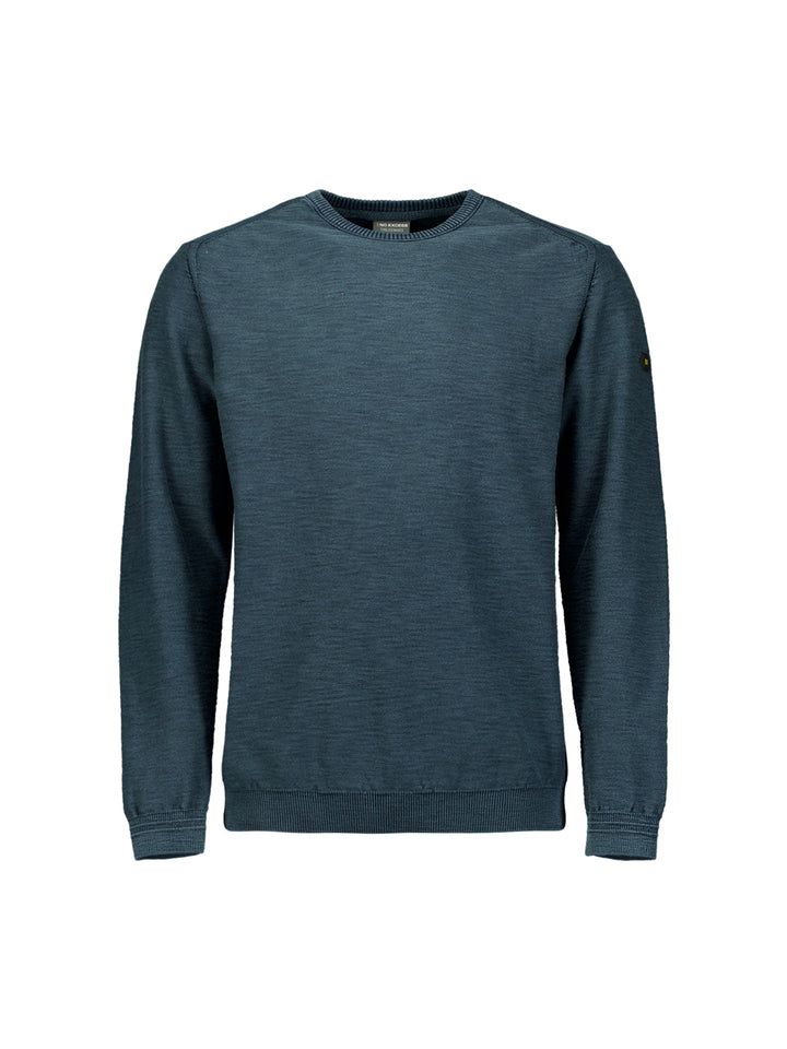 Pullover Crewneck Garment Dyed + Stone Washed, Night 078 Bild 5
