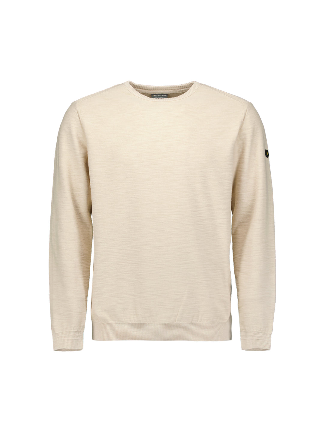 Pullover Crewneck Garment Dyed + Stone Washed, Cement 122 Bild 5