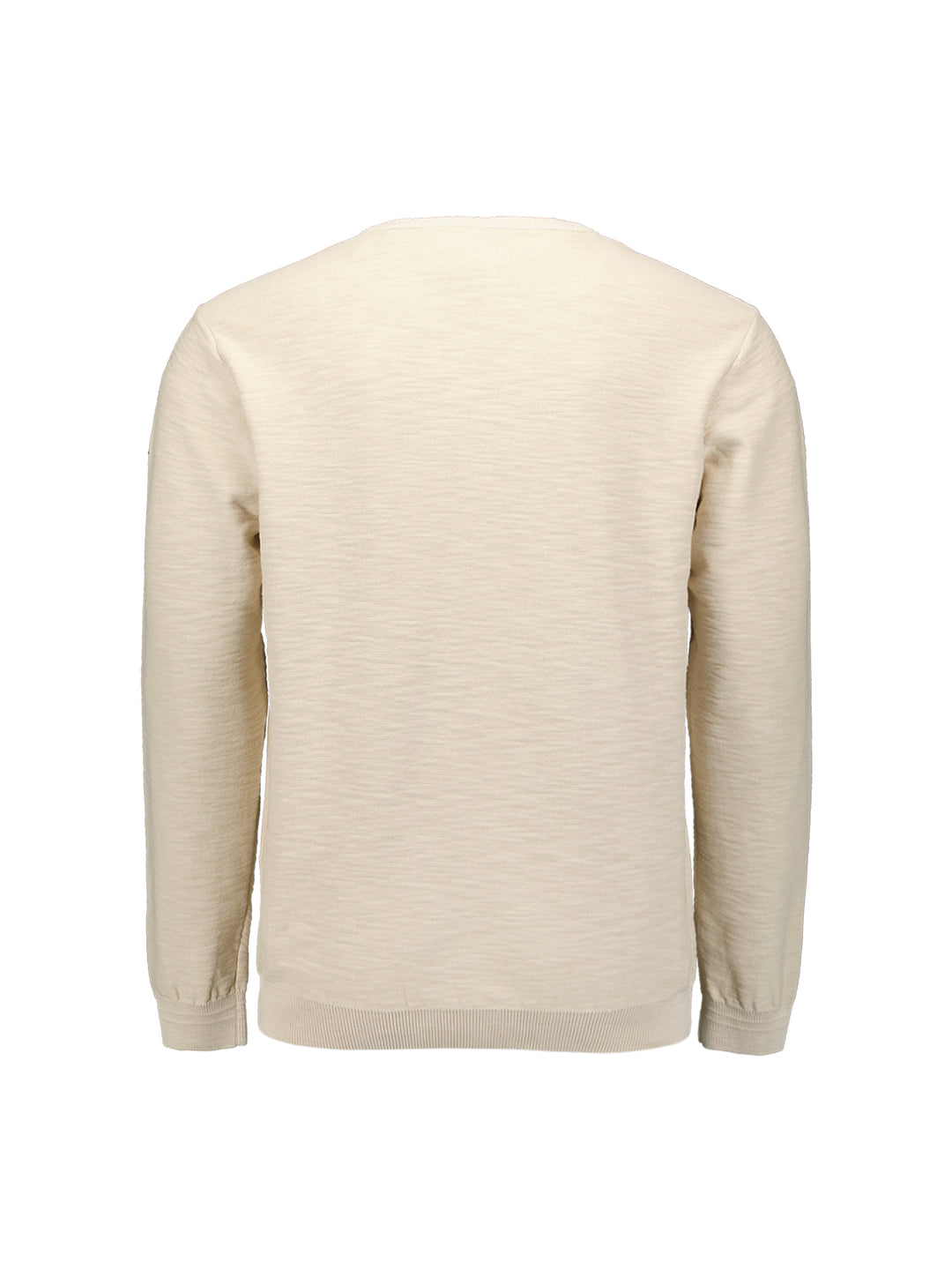 Pullover Crewneck Garment Dyed + Stone Washed, Cement 122 Bild 6